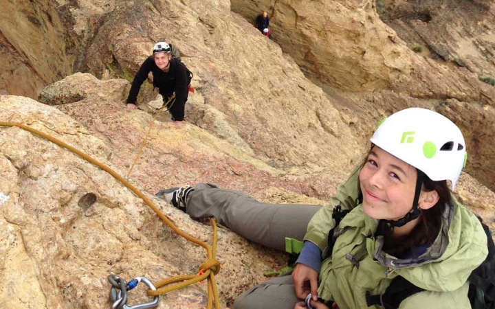 rock climbing course for teens